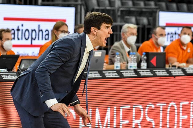 GER, BBL, ratiopharm ulm vs Hamburg Towers 12 12 2021, ratiopharm arena, Neu Ulm, GER, BBL, ratiopharm ulm vs Hamburg Towers, pictured Pedro Calles Hamburg. nordphotoxGmbHx xHafner nph00200