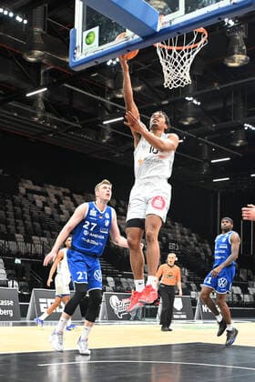 12 12 2021 Basketball Season 2021 2022 2 Bundesliga Pro A 08 Matchday Nürnberg Falcons Basketball Club NBC VFL Sparkassen Stars Bochum AlSch Evan Derek Taylor 10, Nürnberg Falcons BC NBC