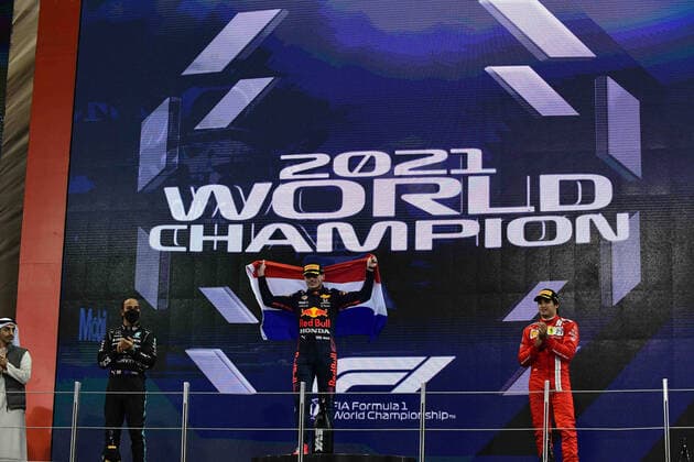 Formula 1 - Abu Dhabi Grand Prix - Race Max Verstappen of Red Bull Racing Honda wins last race and World Champion 2021 in Yes Marina Circuit, Yes Island, Abu Dhabi, Uniter Arab Emirates, 12 December 2021 Abu Dhabi Abu Dhbi Emirates United Arab Emirates  Copyright: xAndreaxDiodatox originalFilename:diodato-notitle211212_npRO5.jpg
