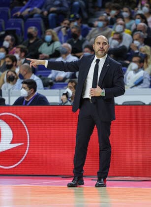 14th December 2021; Wizink Center; Madrid, Spain; Turkish Airlines Euroleague Basketball , Real Madrid versus Alba Berlin; Jesus Mateo coach of Real Madrid Baloncesto  ActionPlus12348122 AgenciaLOF