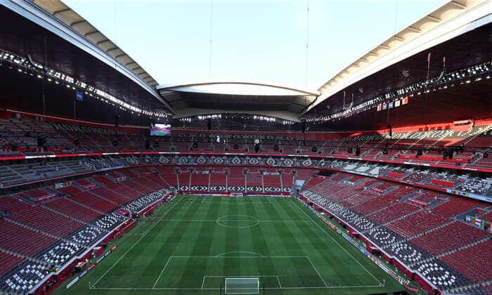AL BAYT Stadion FIFA Arab Cup 2021 in Qatar Eroeffnungs Zeremonie Stadion AL Bayt am 30.11.2021 in Al Chaur in Katar *** AL BAYT Stadium FIFA Arab Cup 2021 in Qatar Opening Ceremony Stadium AL Bayt on 30 11 2021 in Al Chaur in Qatar