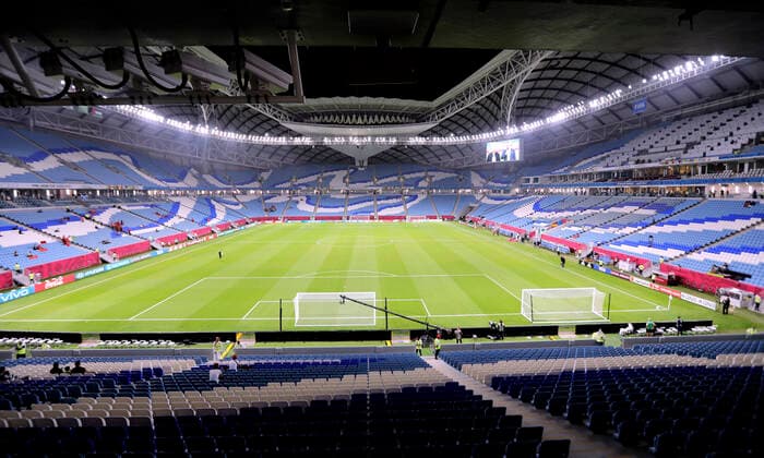AL JANOUB Weltmeisterschaft Stadion 2022 FIFA Arab Cup 2021 in Katar Stadion Al Janoub am 01.12.2021 in Al Wakra *** AL JANOUB World Cup Stadium 2022 FIFA Arab Cup 2021 in Qatar Al Janoub Stadium on 01 12 2021 in Al Wakra