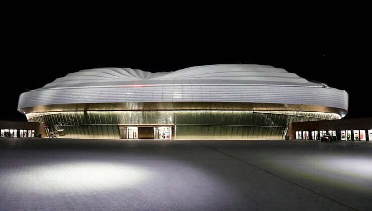 AL JANOUB Weltmeisterschaft Stadion 2022 FIFA Arab Cup 2021 in Katar Stadion Al Janoub am 01.12.2021 in Al Wakra *** AL JANOUB World Cup Stadium 2022 FIFA Arab Cup 2021 in Qatar Al Janoub Stadium on 01 12 2021 in Al Wakra