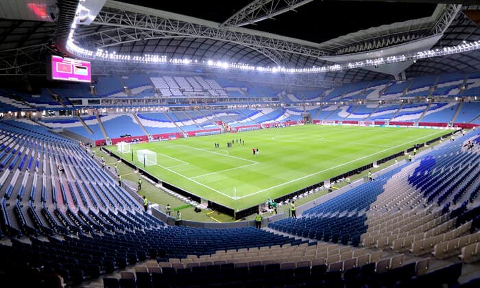 AL JANOUB Weltmeisterschaft Stadion 2022 FIFA Arab Cup 2021 in Katar Stadion Al Janoub am 01.12.2021 in Al Wakra *** AL JANOUB World Cup Stadium 2022 FIFA Arab Cup 2021 in Qatar Al Janoub Stadium on 01 12 2021 in Al Wakra