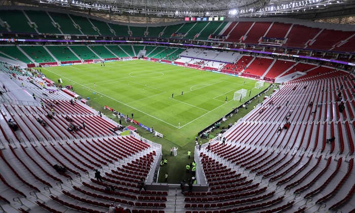 AL THUMAMA Stadion Weltmeisterschaft Stadion 2022 FIFA Arab Cup 2021 in Katar Stadion Al Thumama am 07.12.2021 in Doha *** AL THUMAMA Stadium World Cup Stadium 2022 FIFA Arab Cup 2021 in Qatar Stadium Al Thumama on 07 12 2021 in Doha