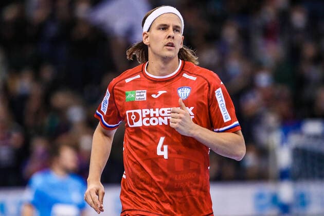 Handball I Men I Season 2021 2022 I LIQUI MOLY Handball Bundesliga I Matchday 4 I SG Flensburg Handewitt TBV Lemgo Lippe I 16 12 2021 Catch-up match from Matchday 4 I Bjarki Mar Elisson TBV Lemgo Lippe 4 Flensburg Flens Arena Schleswig Holstein Germany Copyright: xLobecax xIngridxAnderson-Jensenx