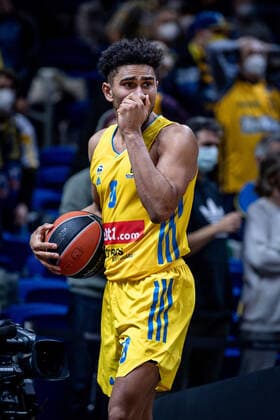 Basketball Berlin 17 12 2021 season 2021 2022 EuroLeague 16 matchday Alba Berlin vs ZSKA Moscow vl Maodo Lo Alba, No 0