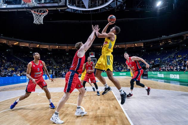 Basketball Berlin 17 12 2021 Season 2021 2022 EuroLeague 16 Matchday Alba Berlin vs ZSKA Moscow vl Oscar Da Silva Alba, No 1