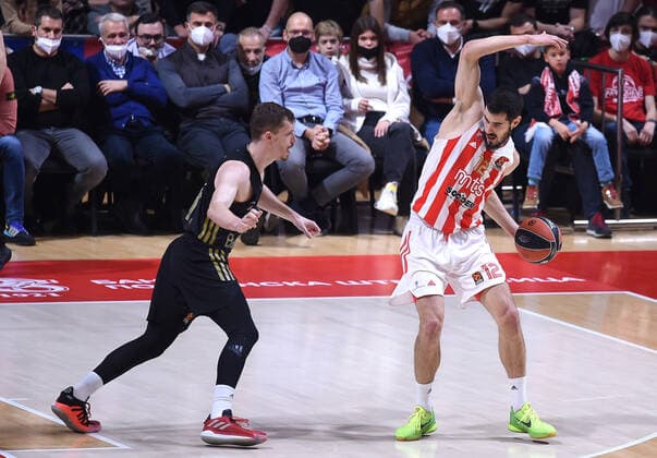 OBST ANDREAS, KALINIC NIKOLA Crvena Zvezda mts Belgrade vs FC Bayern Munich, Euroleague, 17 December, 17 12 2021 Crvena Zvezda mts Belgrade vs FC Bayern Munich, Euroleague, 17 December, 17 12 2021 Belgrade Copyright: xEIBNER NikolaxKrsticx EP_EER
