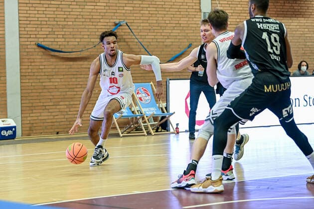 Barmer 2 Basketball Bundesliga ProB, Rheinstars Koeln vs WWU Baskets Muenster, 18 12 2021 Aykeen Richardson RheinStars Koeln 10 , Barmer 2 Basketball Bundesliga ProB, Rheinstars Koeln vs WWU Baskets Muenster on 18 12 2021 at ASV Koeln in Koeln Nordrhein Westfalen Copyright: xBEAUTIFULxSPORTS Mueller-Laschetx