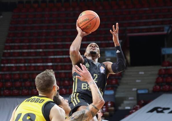 Bayerns 2 Corey WALDEN Basketball, FC Bayern Ludwigsburg, on 19 12 2021, Basketball Bundesliga, FC Bayern Munich Basketball MHP Riesen Ludwigsburg, season 2021 2022, in Munich, A U D I D O M E, Germany Source Copyright Credit Oryk HAIST xx
