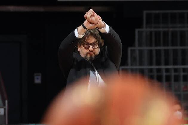 Bayern head coach Andrea TRINCHIERI basketball, FC Bayern Ludwigsburg, on 19 12 2021, Basketball Bundesliga, FC Bayern Munich basketball MHP Riesen Ludwigsburg, 2021 2022 season, in Munich, A U D I D O M E, Germany source copyright credit Oryk HAIST xx