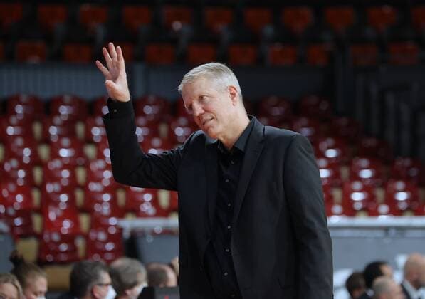 Ludwigsburg coach John PATRICK basketball, FC Bayern Ludwigsburg, on 19 12 2021, Basketball Bundesliga, FC Bayern Munich basketball MHP Riesen Ludwigsburg, 2021 2022 season, in Munich, A U D I D O M E, Germany source copyright credit Oryk HAIST xx