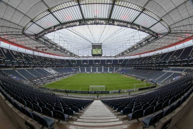 Football 1 Bundesliga 17 Matchday Eintracht Frankfurt FSV Mainz 05 on 18 12 2021 at Deutsche Bank Park in Frankfurt Stadium Panorama View Deutsche Bank Park UR