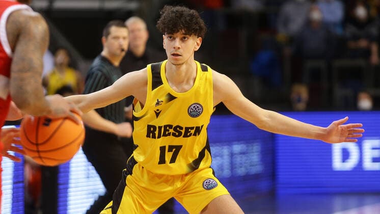 Ludwigsburg , Basketball Champions League MHP Riesen Ludwigsburg vs BC Prometey , Nico Santana Mojica Riesen