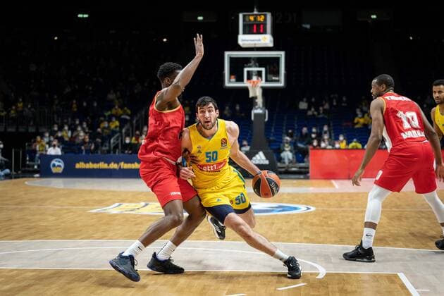 Basketball Berlin 22 12 2021 Season 2021 2022 Euroleague Regular Season Alba Berlin AS Monaco Javel Zoosman Alba Berlin, No 50