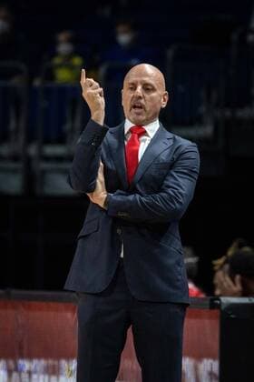 Basketball Berlin 22 12 2021 Season 2021 2022 Euroleague Regular Season Alba Berlin AS Monaco Sasa Obradovic Monaco, coach.