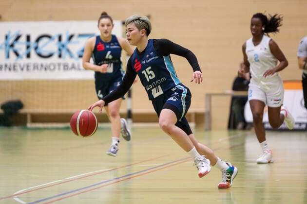 1 Basketball Bundesliga Women Capitol Bascats Duesseldorf vs. Eisvoegel USC Freiburg, 22 12 2021 Shiori Yasuma 15 Eisvoegel USC Freiburg 1 Basketball Bundesliga Women Capitol Bascats Duesseldorf vs. Eisvoegel USC Freiburg on 22 12 2021, Duesseldorf Copyright: xBEAUTIFULxSPORTS KennyxBeelex