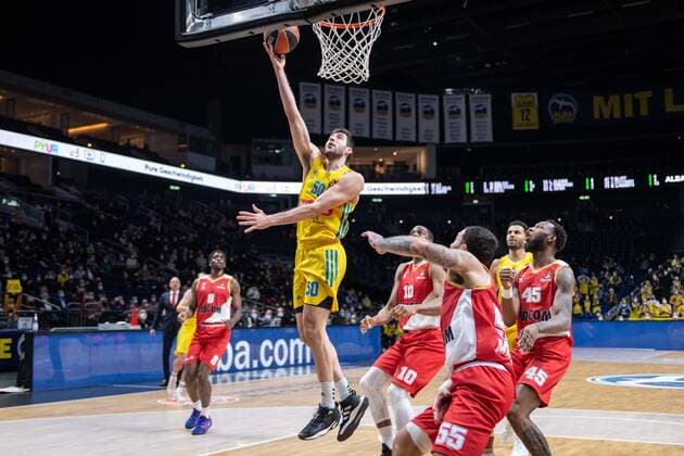 Basketball Berlin 22 12 2021 Season 2021 2022 Euroleague Regular Season Alba Berlin AS Monaco Javel Zoosman Alba Berlin, No 50