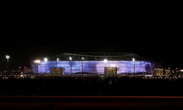 FIFA Fußball WM 2022, Ahmed bin Ali Stadion Ahmed Bin Ali Stadion Weltmeisterschaft Stadion 2022 FIFA Arab Cup 2021 in Katar Stadion Ahmed Bin Ali in Ar Rayyan am 10.12.2021 in Ar Rayyan *** Ahmed Bin Ali Stadium World Cup Stadium 2022 FIFA Arab Cup 2021 in Qatar Stadium Ahmed Bin Ali in Ar Rayyan on 10 12 2021 in Ar Rayyan