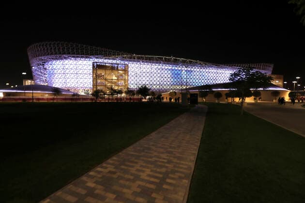 FIFA Fußball WM 2022, Ahmed bin Ali Stadion Ahmed Bin Ali Stadion Weltmeisterschaft Stadion 2022 FIFA Arab Cup 2021 in Katar Stadion Ahmed Bin Ali in Ar Rayyan am 10.12.2021 in Ar Rayyan *** Ahmed Bin Ali Stadium World Cup Stadium 2022 FIFA Arab Cup 2021 in Qatar Stadium Ahmed Bin Ali in Ar Rayyan on 10 12 2021 in Ar Rayyan