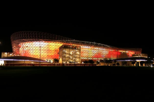 FIFA Fußball WM 2022, Ahmed bin Ali Stadion Ahmed Bin Ali Stadion Weltmeisterschaft Stadion 2022 FIFA Arab Cup 2021 in Katar Stadion Ahmed Bin Ali in Ar Rayyan am 10.12.2021 in Ar Rayyan *** Ahmed Bin Ali Stadium World Cup Stadium 2022 FIFA Arab Cup 2021 in Qatar Stadium Ahmed Bin Ali in Ar Rayyan on 10 12 2021 in Ar Rayyan