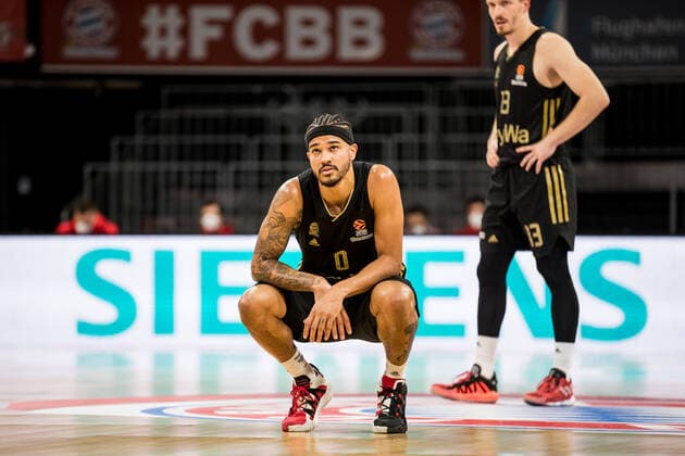 Turkish Airlines EuroLeague FC Bayern Muenchen Basketball Bitci Baskonia Vitoria Gasteiz 23 12 2021 Nick Weiler Babb FC Bayern, 0 in squat Turkish Airlines EuroLeague FC Bayern Muenchen Basketball Bitci Baskonia Vitoria Gasteiz 23 12 2021 Audi Dome, Muenchen Bayern Copyright: xBEAUTIFULxSPORTS Wunderlx