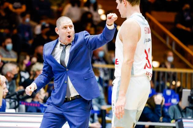 Headcoach Oren Amiel Brose Bamberg HAKRO Merlins Crailsheim Brose Bamberg, easyCredit Basketball Bundesliga, season 2021 2022, 19 matchday, Crailsheim, Germany, 12 11 2021, Arena Hohenlohe Photo Daniel Löb Loeb 0171 4157296 Copyright: DanielxLöb