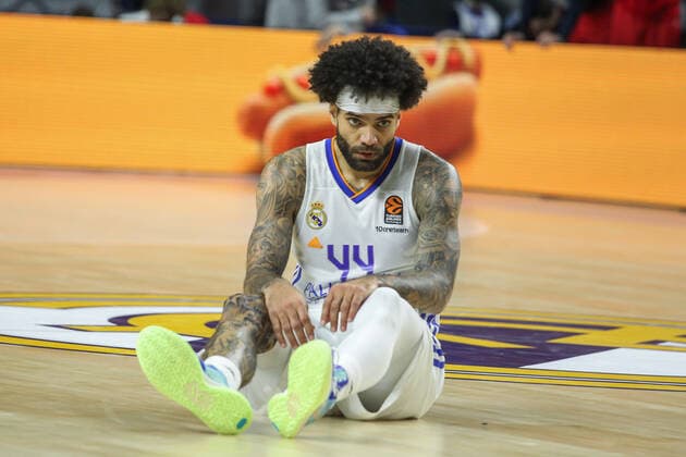 December 23, 2021, MADRID, MADRID, SPAIN: Jeffery Taylor of Real Madrid looks on during Turkish Airlines Euroleague basketball match between Real Madrid and CSKA Moscow at Wizink Center on December 23th, 2021 in Madrid, Spain. MADRID SPAIN - ZUMAa181 20211223_zaa_a181_040 Copyright: xIrinaxR.xHipolitox