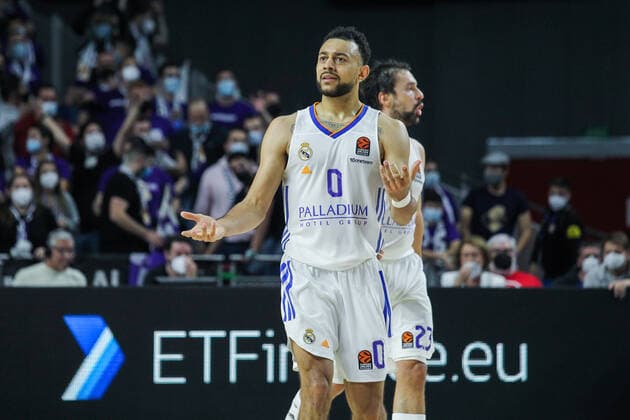 December 23, 2021, MADRID, MADRID, SPAIN: Williams-Goss of Real Madrid gestures during Turkish Airlines Euroleague basketball match between Real Madrid and CSKA Moscow at Wizink Center on December 23th, 2021 in Madrid, Spain. MADRID SPAIN - ZUMAa181 20211223_zaa_a181_056 Copyright: xIrinaxR.xHipolitox