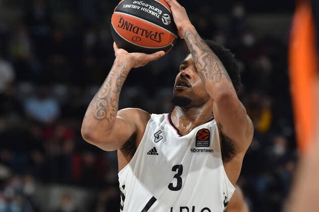 Chris Jones (asvel) BASKETBALL : LDLC ASVEL vs Fenerbahce Istanbul- Euroligue - 15 12 2021 FredericChambert Panoramic 