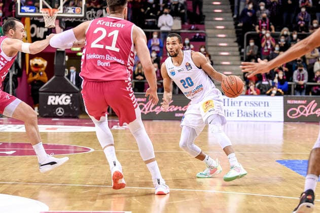 easyCredit BBL, Telekom Baskets Bonn vs Syntainics MBC , 26 12 2021 Jamel Morris Syntainics MBC 20 , easyCredit BBL, Telekom Baskets Bonn vs Syntainics MBC on 26 12 2021 at Telekom Dome Bonn, Bonn Nordrhein Westfalen Copyright: xBEAUTIFULxSPORTS Mueller-Laschetx