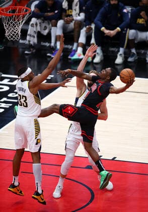 CHICAGO, IL - DECEMBER 26: Chicago Bulls Forward Javonte Green (24) in action during a NBA, Basketball Herren, USA game between the Indiana Pacers and the Chicago Bulls on December 26, 2021 at the United Center in Chicago, IL. (Photo by Melissa Tamez Icon Sportswire) NBA: DEC 26 Pacers at Bulls Icon2112262626