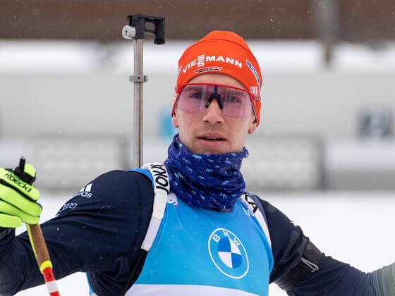Johannes KUEHN KÜHN GER, WSV Reit im Winkl Biathlon, IBU World Cup, 12,5 km pursuit men, on 11 12 2021 in Hochfilzen, Austria Source Copyright Credit Oryk HAIST xx