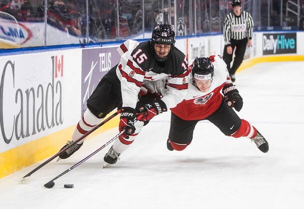 Ice hockey, Junior World Championship, Canada - Austria