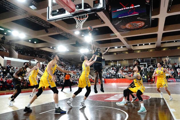 Dwayne Bacon (AS Monaco) BASKETBALL : AS Monaco vs Maccabi Tel Aviv - Euroleague - Monaco - 29 12 2021 NorbertScanella Panoramic 