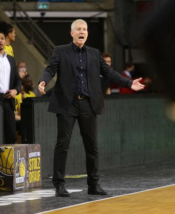 Ludwigsburg , Basketball easycredit BBL Bundesliga MHP Riesen Ludwigsburg vs JobStairs GIESSEN 46ers , John patrick coach Riesen
