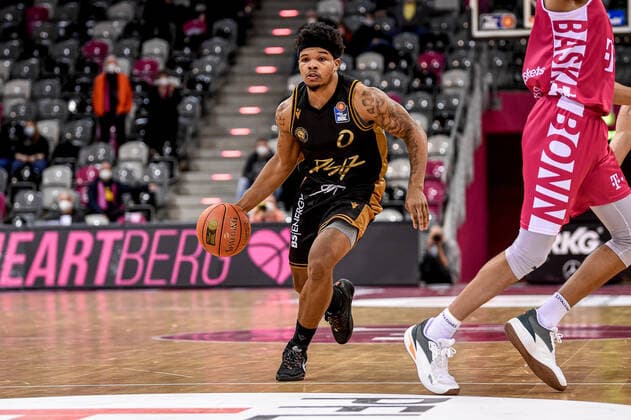 easyCredit BBL, Telekom Baskets Bonn vs Basketball Loewen Braunschweig, 29 12 2021 Tookie Brown Basketball Loewen Braunschweig 0 , easyCredit BBL, Telekom Baskets Bonn vs Basketball Loewen Braunschweig on 29 12 2021 at Telekom Dome Bonn, Bonn Nordrhein Westfalen Copyright: xBEAUTIFULxSPORTS Mueller-Laschetx