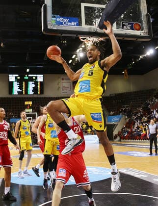Ludwigsburg , Basketball easycredit BBL Bundesliga MHP Riesen Ludwigsburg vs JobStairs GIESSEN 46ers , Justin Simon Riesen