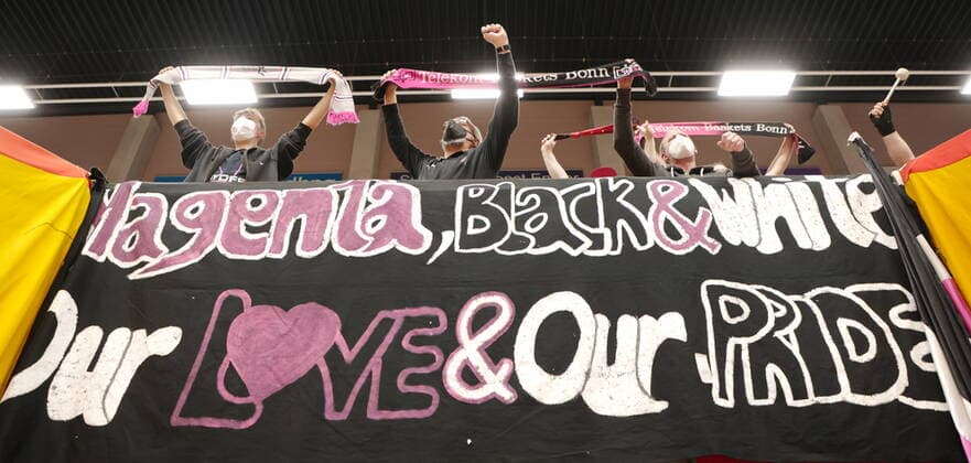 Fans before the game Telekom Baskets Bonn vs Basketball Löwen Braunschweig easyCredit BBL 1 Bundesliga , season 2021 2022 , Hauptrunde 14 Spieltag