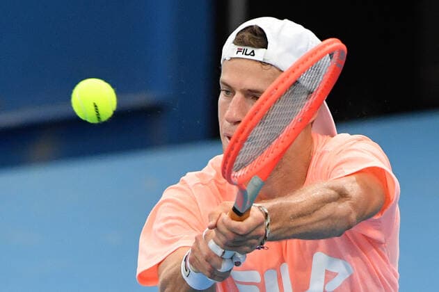 ATP, Tennis Herren CUP PRACTICE SESSION, Argentina?s Diego Schwartzman during an ATP Cup practice session at Ken Rosewall Arena, Sydney Olympic Park in Sydney, Thursday, December 30, 2021. ( NO ARCHIVING, EDITORIAL USE ONLY, NO USE IN BOOKS WITHOUT CONSENT SYDNEY NSW AUSTRALIA  Copyright: xMICKxTSIKASx 20211230001609762986