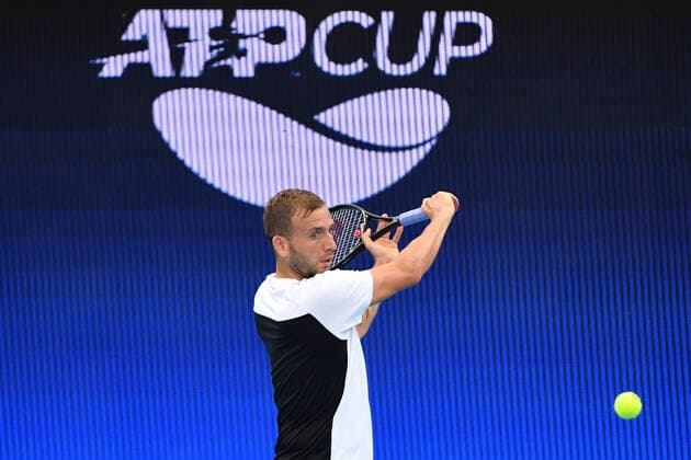 ATP, Tennis Herren CUP PRACTICE SESSION, Argentina?s Federico Delbonis during an ATP Cup practice session at Ken Rosewall Arena, Sydney Olympic Park in Sydney, Thursday, December 30, 2021. ( NO ARCHIVING, EDITORIAL USE ONLY, NO USE IN BOOKS WITHOUT CONSENT SYDNEY NSW AUSTRALIA  Copyright: xMICKxTSIKASx 20211230001609763028