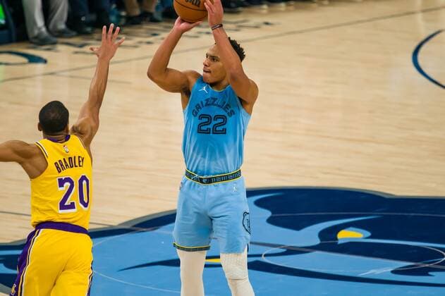 Grizzlies guard Desmond Bane (22) during the game between Grizzlieas and Lakers, at FedEx Forum in Memphis, Tennessee, US, 29 December 2021. Lakers at Memphis Grizzlies Basketball !ACHTUNG: NUR REDAKTIONELLE NUTZUNG!  Copyright: xMATTHEWxA.xSMITHx AME6687 20211230-295f5c40e17f7d51c2f4a22dad07bee21e3ded05