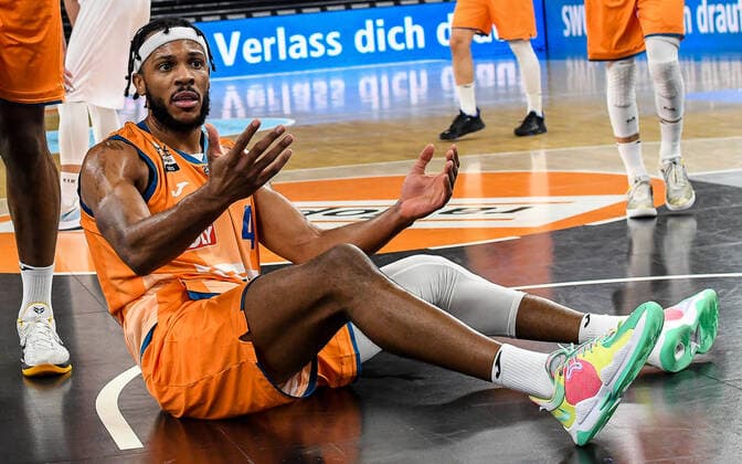 GER, BBL, ratiopharm ulm vs BG Göttingen Goettingen 30 12 2021, ratiopharm arena, Neu Ulm, GER, BBL, ratiopharm ulm vs BG Göttingen Goettingen, pictured Jaron Blossomgame Ulm, 4 nordphotoxGmbHx xHafner nph00200