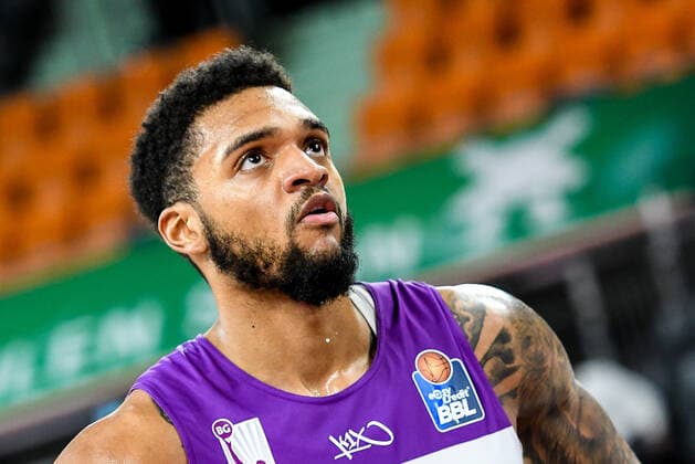 GER, BBL, ratiopharm ulm vs BG Göttingen Goettingen 30 12 2021, ratiopharm arena, Neu Ulm, GER, BBL, ratiopharm ulm vs BG Göttingen Goettingen, pictured Jeff Roberson Goettingen, 5 nordphotoxGmbHx xHafner nph00200