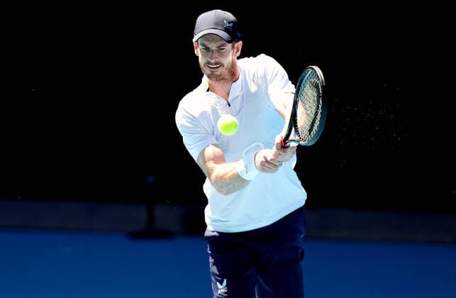 Tennis, ATP Tournament in Melbourne, Andy Murray Training