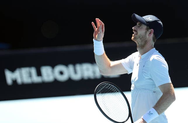 ATP, Tennis Herren CUP PRACTICE SESSION, Andy Murray during an ATP Cup practice session at Melbourne Park in Melbourne, Friday, December 31, 2021. ( NO ARCHIVING, EDITORIAL USE ONLY, NO USE IN BOOKS WITHOUT CONSENT MELBOURNE VIC AUSTRALIA  Copyright: xCONxCHRONISx 20211231001609945756