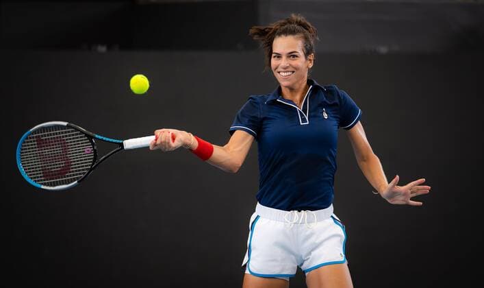 Mandatory Credit: Photo by Rob Prange Shutterstock (12682909i) Ajla Tomljanovic of Australia during practice ahead of the 2022 Adelaide International WTA, Tennis Damen 500 tennis tournament 2022 Adelaide International Pre-Tournament - 01 Jan 2022 2022 Adelaide International Pre-Tournament - 01 Jan 2022  Copyright: xRobxPrange Shutterstockx 12682909i