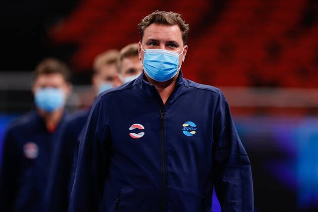 Team Poland Captain - Marcin Matkowski enters the stadium during the ATP, Tennis Herren Cup at Sydney Olympic Park Tennis Centre, Sydney, Australia on 1 January 2022. Copyright: xPeterxDovganx 30460002