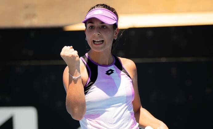 Mandatory Credit: Photo by Rob Prange Shutterstock (12683187ak) Lucrezia Stefanini of Italy in action during the first qualifications round of the 2022 Adelaide International WTA, Tennis Damen 500 tennis tournament Adelaide International, Tennis, Memorial Drive Tennis Centre, Adelaide, Australia - 02 Jan 2022 Adelaide International, Tennis, Memorial Drive Tennis Centre, Adelaide, Australia - 02 Jan 2022  Copyright: xRobxPrange Shutterstockx 12683187ak